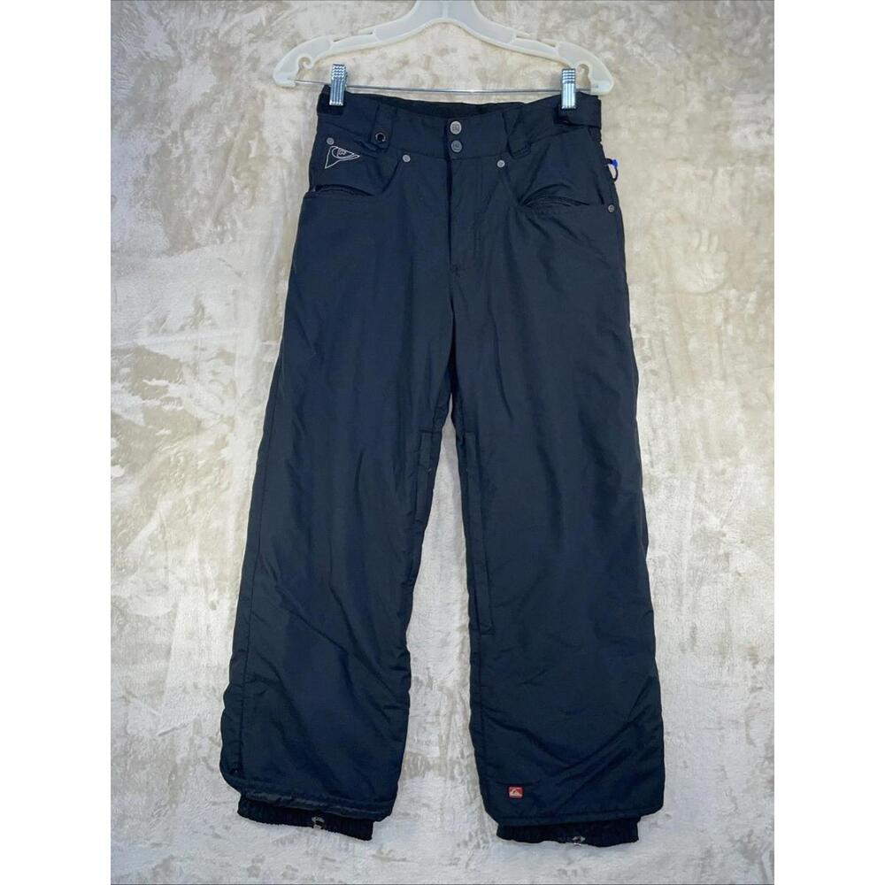 Quiksilver QuikTech 5,000 mm Waterproof Snowboard Black Snow Pants Youth 12 SLD